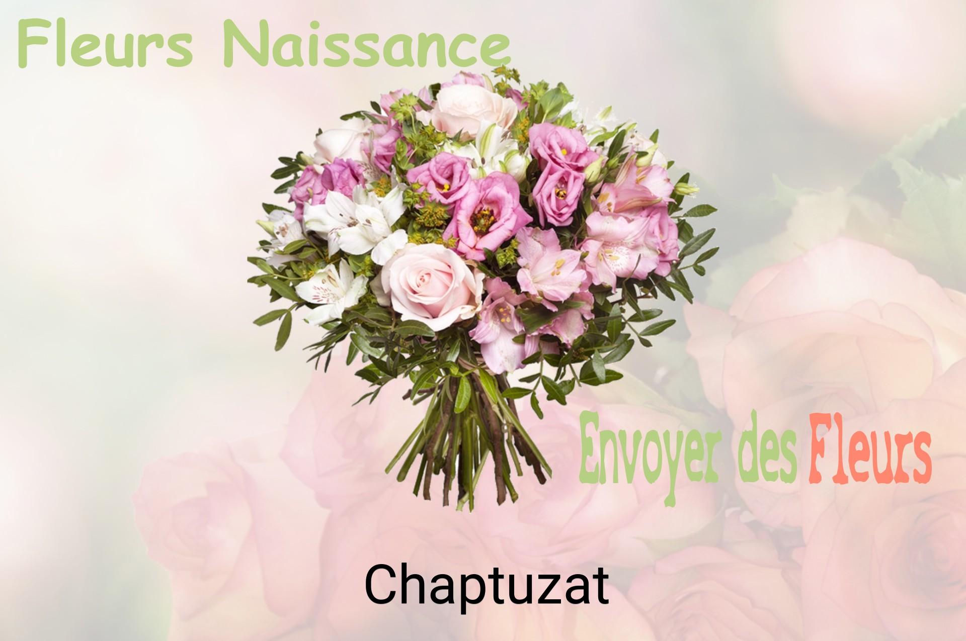 Bouquet de fleurs de naissance livré à Chaptuzat